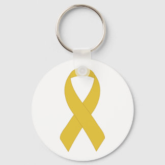 Simple Yellow Ribbon Key Ring