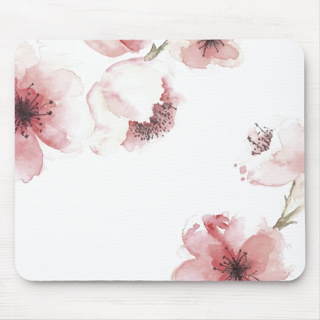 Simple yet Elegant Cherry Blossom | Mousepad (Front)