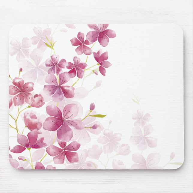 Simple yet Elegant Cherry Blossom | Mousepad (Front)