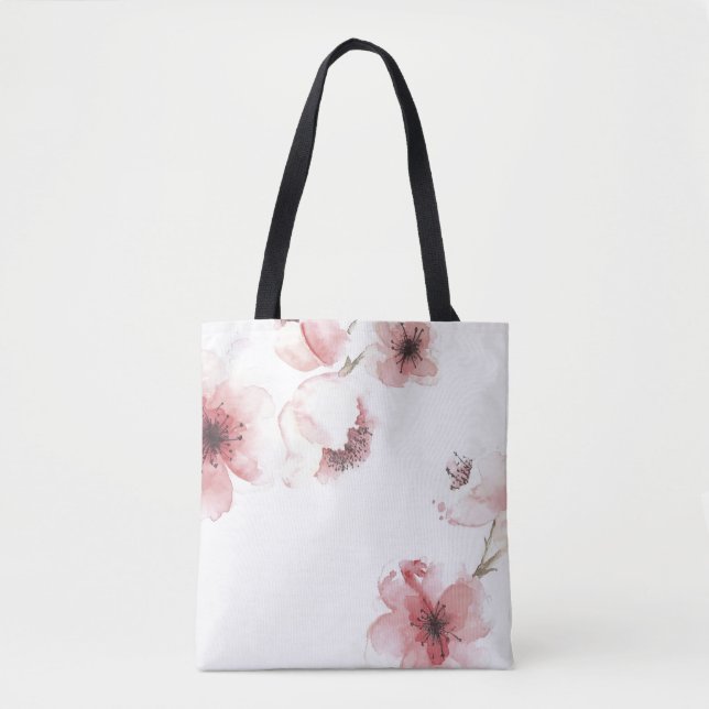 Simple yet Elegant Cherry Blossom | Tote Bag (Front)