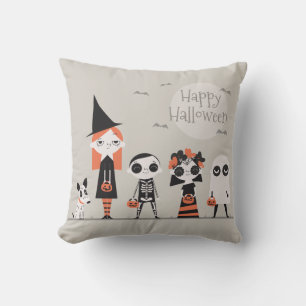 Simple yet Elegant Halloween   Throw Pillow