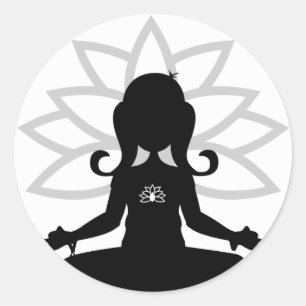 Simple Yoga Silhouette Sticker