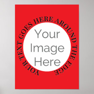 simple your image here, photo custom edit text poster