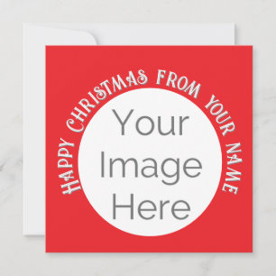 simple your image here photo happy Christmas card