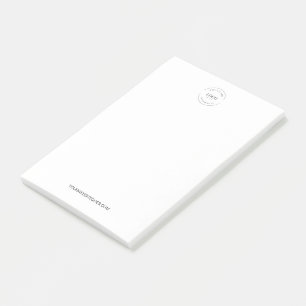 Simple Your Logo and website Promotional Business Post-it Notes