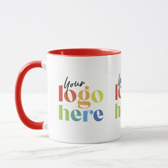 Simple Your Logo Here Promotional Mug (Left)