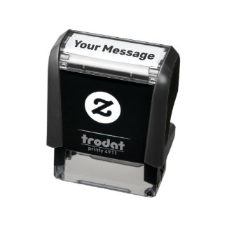 Simple Your Message Text Template Self-inking Stamp