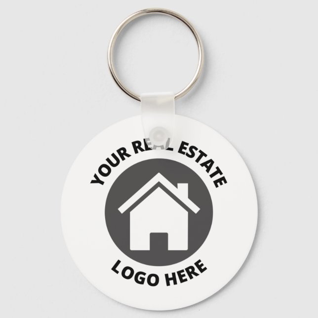 Simple Your Real Estate Logo Here Key Ring (Front)