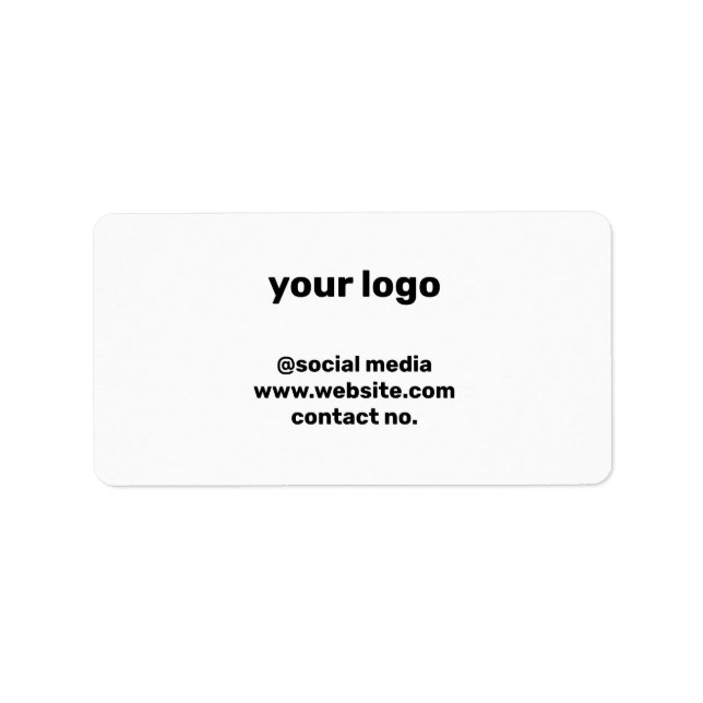 simple your text here custom label (Front)