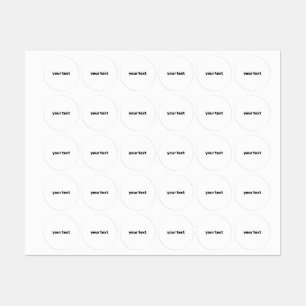 simple your text here custom label