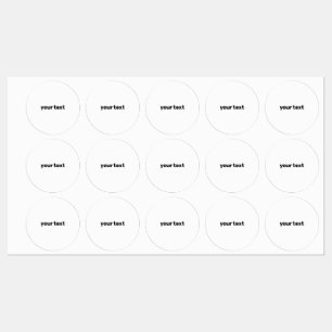simple your text here custom label
