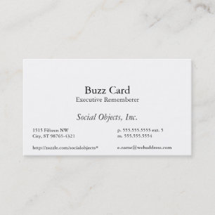 Simplest Serif American Garamond Template Business Card