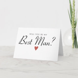 Simplet Best Man Card