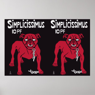Simplicissimus Thomas Theodor Heine Poster