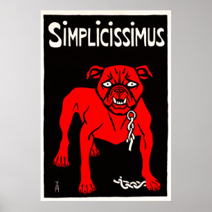 Simplicissimus - Vintage Dog Cartoon Poster