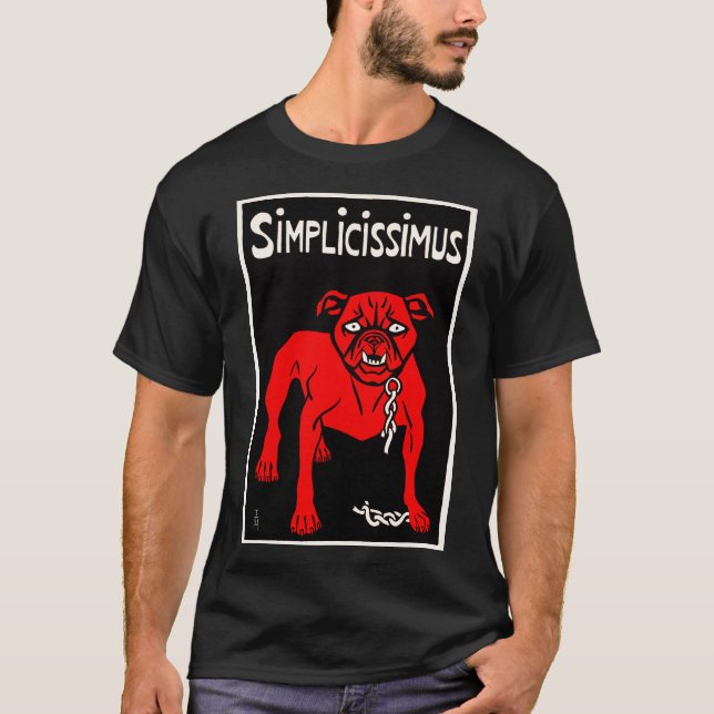 Simplicissimus - Vintage Dog Cartoon T-Shirt (Front)