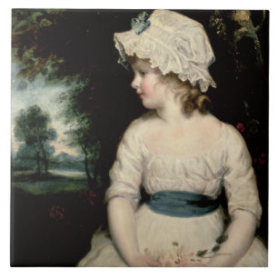 Simplicity - A Portrait of Miss Theophilia Ghatkin Ceramic Tile