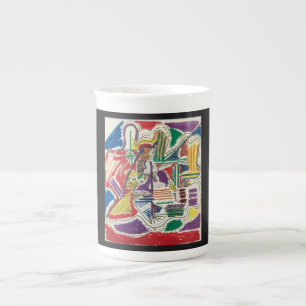 Simplicity Abstract Bone China Mug