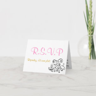 Simplicity at 16 RSVP Invitation