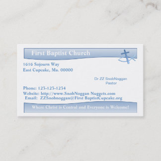 Simplicity Blue Business Card