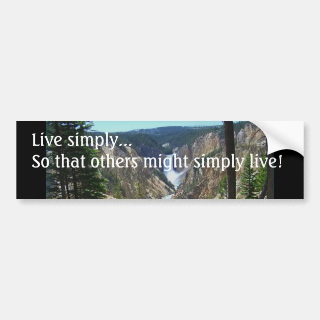 Simplicity Bumper Sticker (Front)