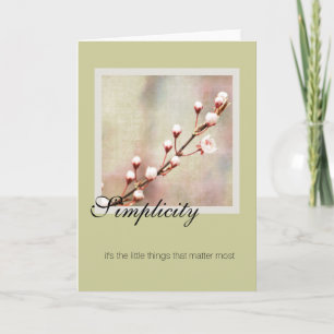 Simplicity Cherry Blossom Card