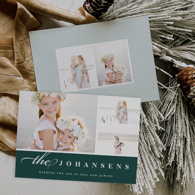 Simplicity | Holiday Photo Collage Card (Creator Uploaded)