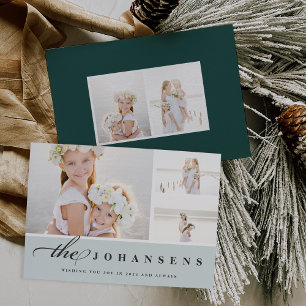 Simplicity Holiday Photo Collage Card