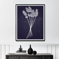 Simplicity in Bloom White Line Flower Drawing