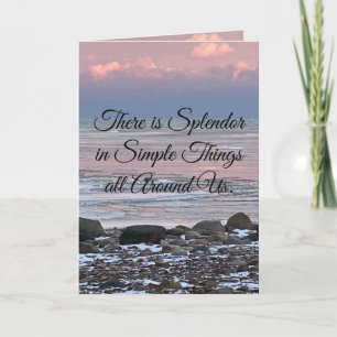 "Simplicity" Inspirational cards