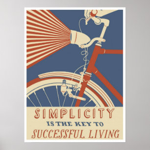Simplicity is the Key to successful Living, Poster