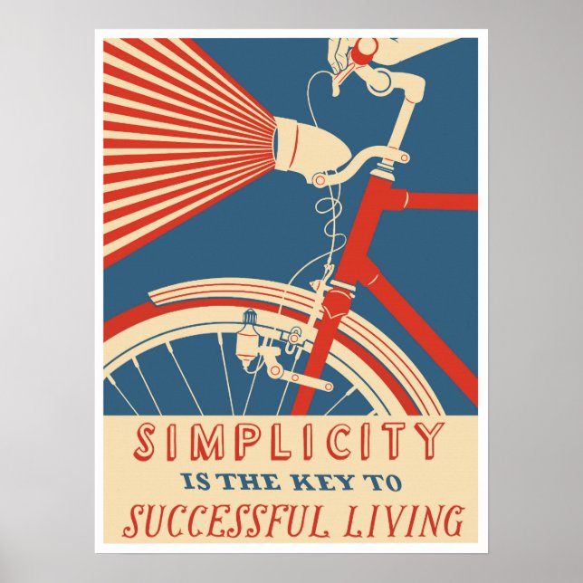 Simplicity is the Key to successful Living, Poster (Front)