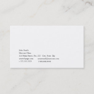 Simplicity Logo IV Business Card