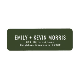 Simplicity   Modern Return Address Label