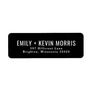 Simplicity   Modern Return Address Label