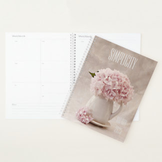 Simplicity Pink Hydrangeas in a Pitcher Planner
