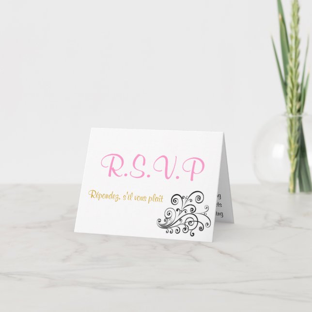 Simplicity up to 16 RSVP Invitation (Front)