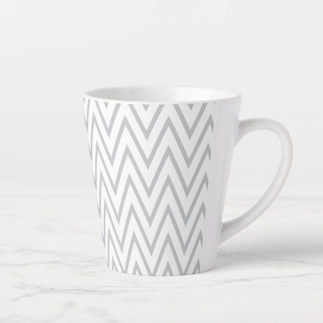Simplified motives pattern 8 latte mug (Right)