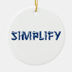 Simplify Ceramic Ornament