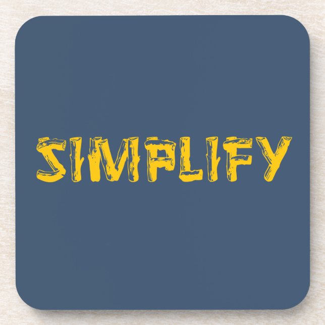 Simplify Coaster (Front)