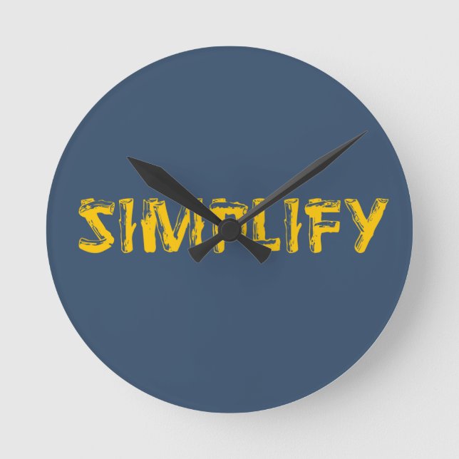 Simplify Round Clock (Front)