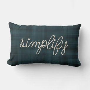 Simplify text in nautical rope lumbar cushion