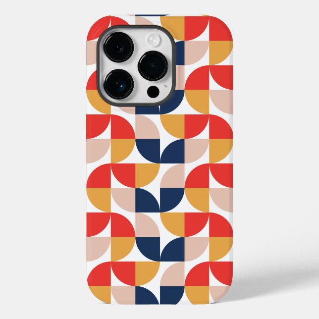 Simplistic Geometric iPhone 14 Pro Case  (Back)
