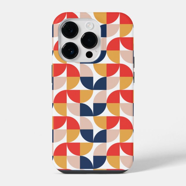 Simplistic Geometric iPhone 14 Pro Case  (Back)