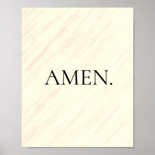 Simplistic, Minimalist Faith statement Poster