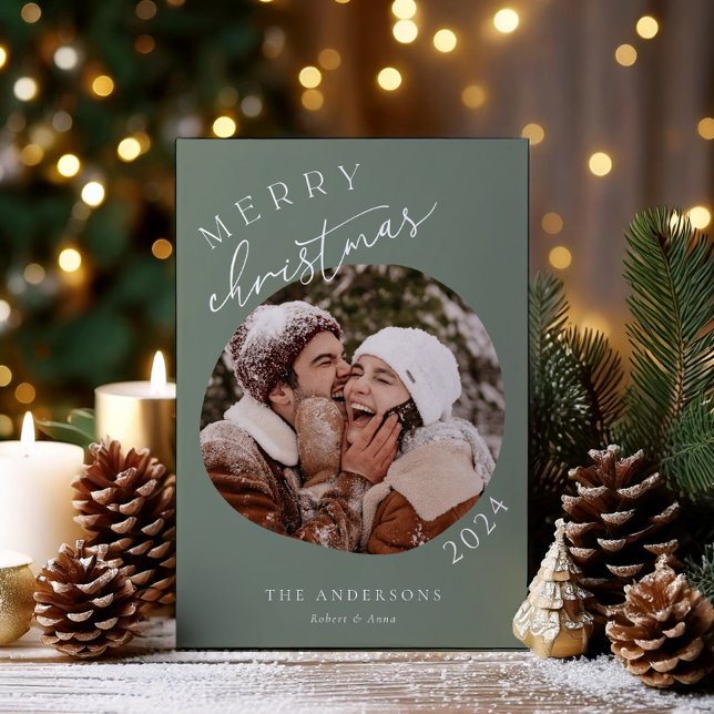 Simplistic Photo Holiday Card  (Creator Uploaded)