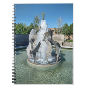 Simplot Square Fountain Photo Spiral Notebook
