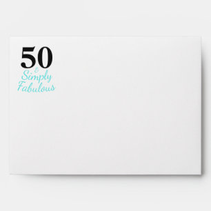 Simply 50 and Fabulous Return Address Envelope