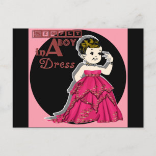 Simply A Boy in a Dress Postcard
