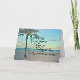 SIMPLY BEACHING Greeting Card